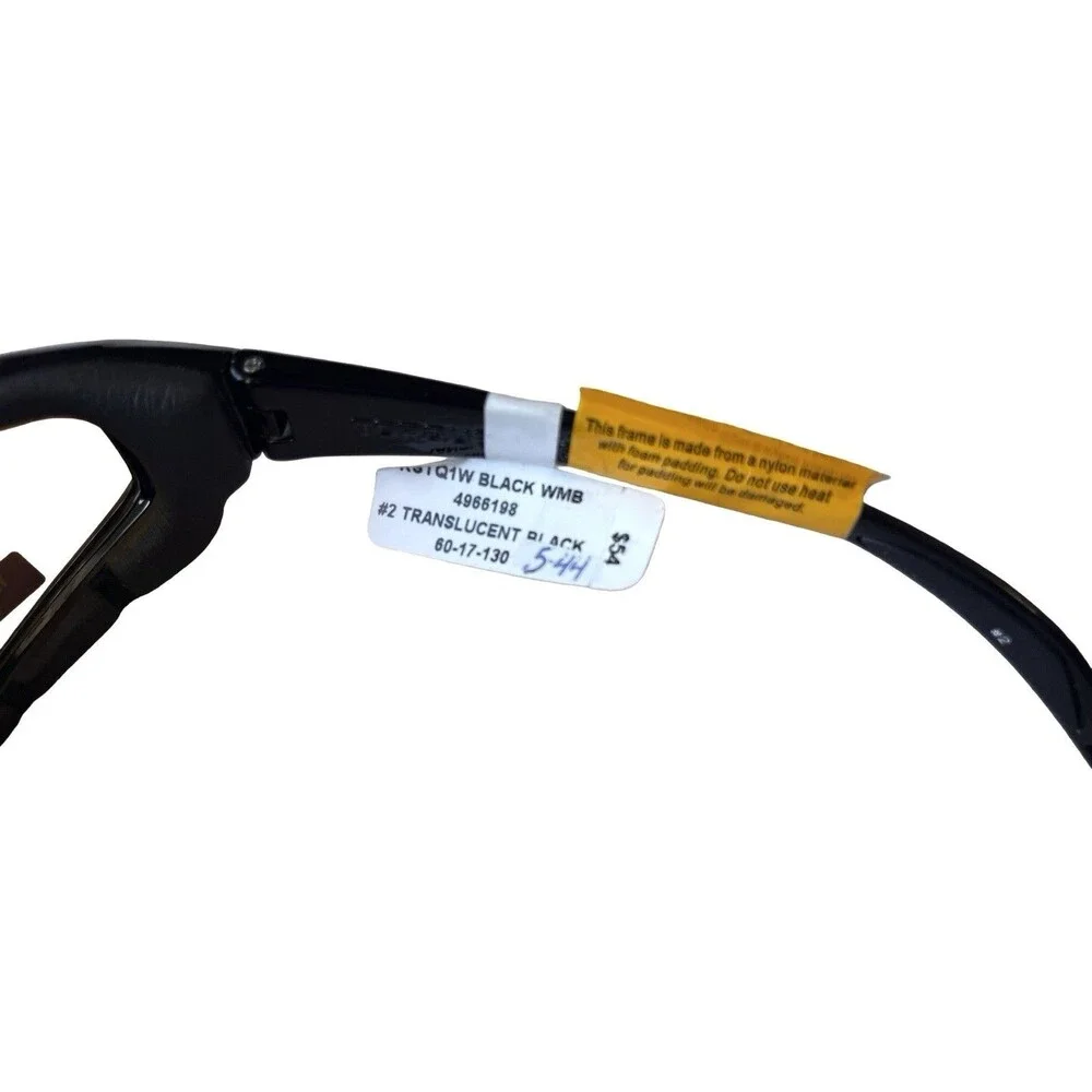 Liberty Sport Rx-Able Wrap Safety Sunglasses Foam Gasket Amber Lenses 60-17